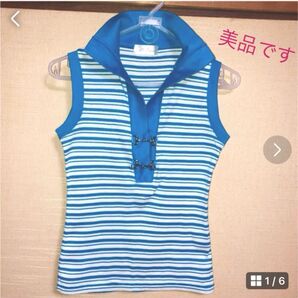 タンクトップ 襟付き ( Let loose ) レディースM☆美品