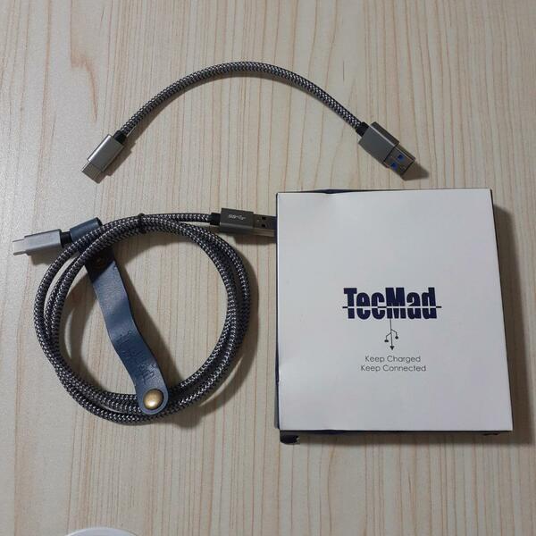 TecMad【0.2M+1M】USB3.0 Type C 充電ケーブル