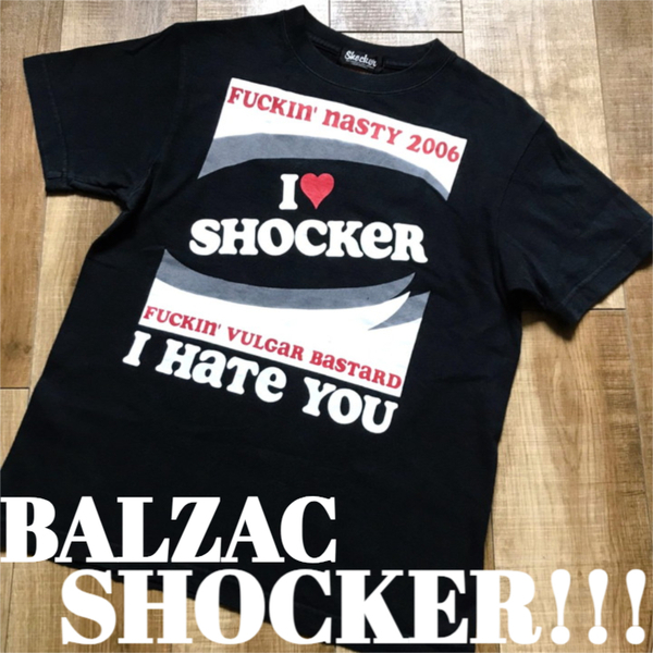 SHOCKER ショッカー I LOVE SHOCKER Tシャツ BALZAC バルザック バンドT ホラー パンク ロック メンズ United Athle