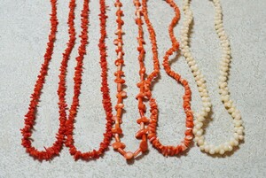 B2042 本珊瑚 赤珊瑚 ネックレス ヴィンテージ アクセサリー 大量 まとめて おまとめ まとめ売り ペンダント コーラル サンゴ SILVER含む