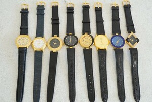 F411 ゴールドカラー 腕時計 8点セット メンズ レディース アクセサリー クォーツ 大量 まとめて おまとめ まとめ売り 不動品