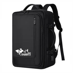 [THREE RABBITS] rucksack business rucksack backpack rucksack men's high capacity 15.6 -inch USB charge port [TR-BAG003-BK]