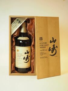SUNTORY サントリー 山崎 12年 ピュアモルト ウイスキー WHISKY 木箱 PURE MALT YAMAZAKI 古酒 