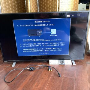f001 YO TOSHIBA 40V型液晶テレビ 40V34 2021年製 リモコン付き 動作確認済み