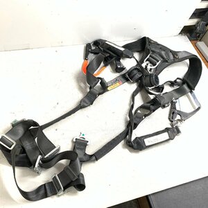 f001 D 2. TAJIMAtajima full Harness type safety belt .. system stop for apparatus hook present condition goods Junk 