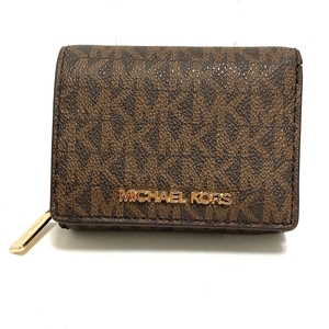 ・商品名マイケルコース【MICHAEL KORS】JET SET TRAVEL ミッド ジップウォレット スモール MKシグネチャー 35H9GTVZ5B 18391