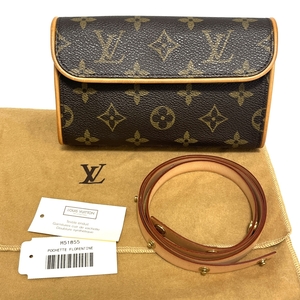  Louis Vuitton [Louis Vuitton]M51855 небольшая сумочка *f Rolland чай n монограмма поясная сумка USED:A 18406