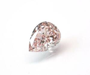 【100円～】0.131ct 天然ダイヤ Fancy Orangy Pink (