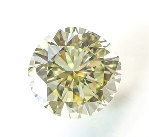 [100 jpy ~]VS1!0.338ct natural diamond Light Yellow ( natural color ) Good!