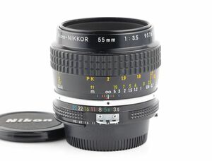 07300cmrk Nikon Ai MICRO-NIKKOR 55mm F3.5 single burnt point standard macro lens F mount 