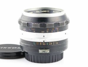 07305cmrk Nikon NIKKOR-S Auto 5.8cm 58mm F1.4 PAT.PEND 単焦点 標準レンズ Fマウント