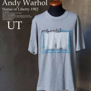 UT アンディ ウォーホル Andy Warhol 自由の女神 Statue of Liberty 1982 霜降り コットン 半袖 Tシャツ M L相当