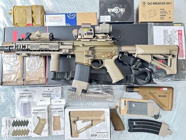 VFC HK416A5 Gen3 外装MAGPUL実物フルカスタム、他HW製EXPS3(gen3)+EG製G43等