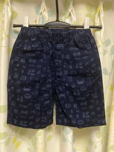 ユニクロ　イージーショートパンツ（プリント）120 キッズ　中古　UNIQLO KIDS