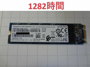 SanDisk SSD M.2 2280 SATA 128GB 1枚 CrystalDiskinfo正常