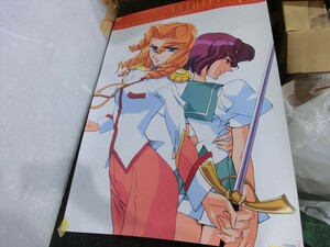 【KM17-80】【80サイズ】▲「少女革命ウテナ」 B2ポスター/約52cm×73cm/長谷川眞也/アニメグッズ