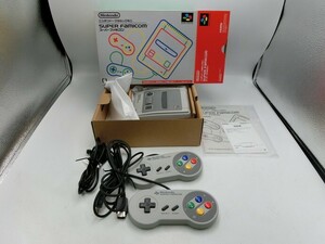 [HW99-76][60 size ]^ Nintendo Classic Mini Super Famicom body set / electrification possible / junk treatment /* scratch * dirt * scorch have 