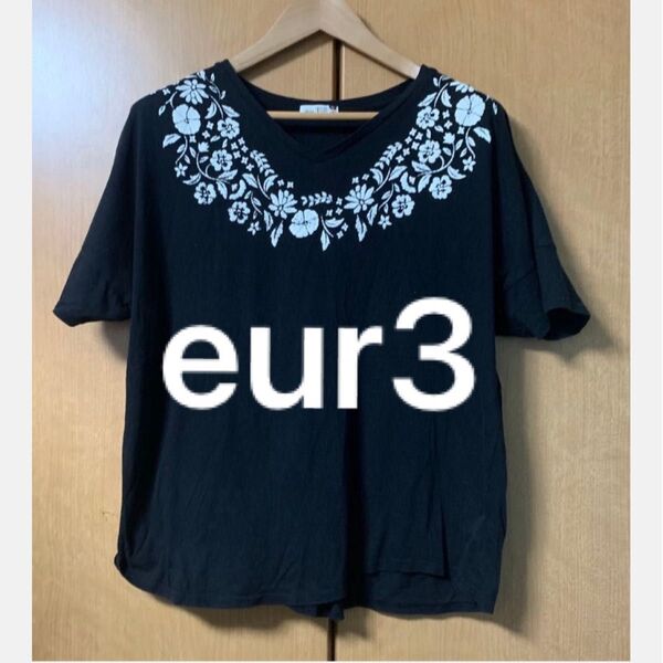 Yフ・eur3 オシャレなTシャツ エウルキューブ カットソー Tシャツ 半袖 Tシャツ カットソー プルオーバー