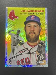 499枚限定 Josh Winckowski 2023 Topps Chrome Platinumリフラクター ルーキーカード MLBカード