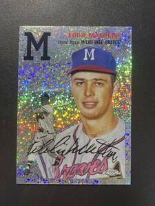 150枚限定 Eddie Mathews 2023 Topps Chrome Platinum DIAMONDリフラクター MLBカード