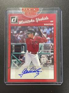 99枚限定 吉田正尚 2023 Donruss RED 直筆サインカード ルーキーカード Masataka Yoshida Rookie Autograph MLBカード