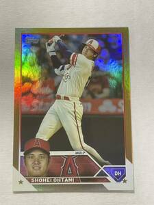 大谷翔平 2023 Topps GOLD FOIL パラレル Shohei Ohtani MLBカード