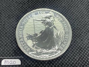 31.1グラム 2024年 (新品) イギリス「ブリタニア」純銀 1オンス 銀貨 (チャールズ3世)