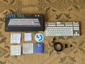 Logicool ワイヤレスゲーミングキーボード G913 TKL ホワイト