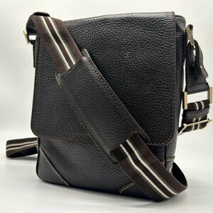 1 jpy ~[ beautiful goods ] Dunhill dunhill shoulder bag messenger bag Cross body business men's diagonal .. leather original leather Brown bag 