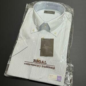  【新品未使用品】 REGAL リーガル 半袖 Yシャツ ワイシャツ ストライプ 39サイズ メンズ ブランド