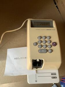 コクヨ KOKUYO 電子チェックライター IS-E20 事務用品中古 通電確認済み