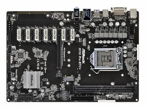 未使用に近い ASRock H110 Pro BTC+ マザーボード Intel H110 LGA 1151 ATX メモリ最大32G対応 保証あり　