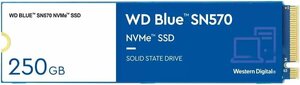 Western Digital 250GB WD Blue SN570 NVMe 内蔵ソリッドステートドライブSSD-Gen3 x4 PCIe 8Gb/秒 M.2 2280 最大3,300MB/秒 - WDS250G3B0C