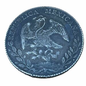 1890年 8レアル メキシコ 銀貨 古銭 硬貨 イーグル 貿易銀 コレクション コイン 