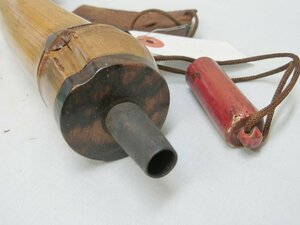  collection![ fire medicine inserting bamboo made old color taste sphere inserting sack attaching *G* armor antique ]* matchlock . present . fire . equipment bundle .. sword fittings pattern volume arrow. root * antique shortage of stock 
