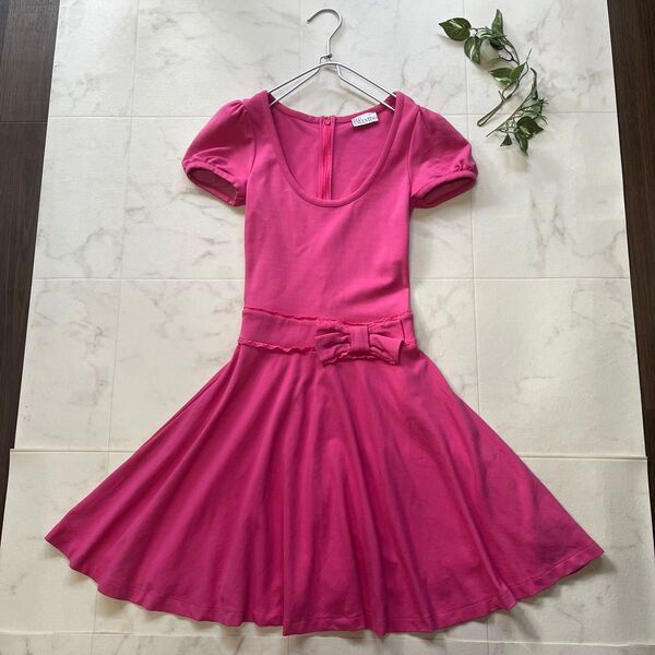 レッドヴァレンティノ REDVALENTINO フレアワンピース リボン XS