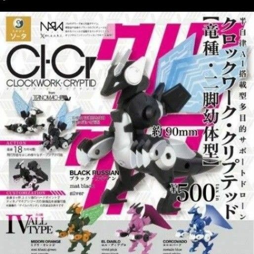 全4種コンプセット クロックワーク・クリプテッド 竜種・二脚幼体型 模型 CLOCKWORK CRYPTID