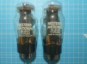 WESTERN NATIONAL made *6L6GC×2 pcs set ( unused goods ) that 2