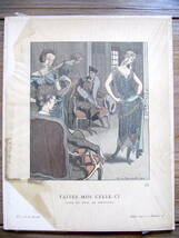 Art Deco【Prints】1920 LA FETE EST FINIE/1921 FAITES-MOI CELLE-CI 2set_画像2