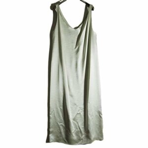 M4771f63　▼AP STUDIO エーピーストゥディオ▼　23AW SATIN LAYERED OP サテンワンピース ナチュラル F / トリアセテート マキシ丈 春夏