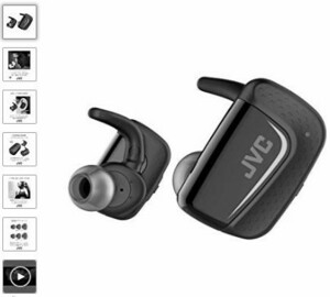 JVC HA-ET900BT FULL WIRELESS EAR PHONES Bluetooth/WATER-PROOF(IPX5)/ MAX 9HRS BLACK HA-ET900BT-B