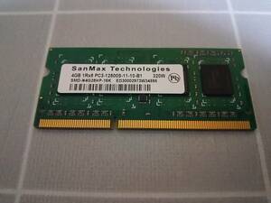 ★San Max Technologies 4GB 1Rx8 PC3-12800S-11-10-B1 簡易動作確認済★