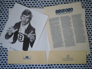 Bill Bruford【1978年 Polydor】プロモ・キット/専用紙ケース　生写真　ニュースリリース ◆Rare 英国ORG!!!