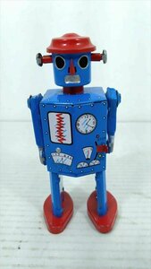 ATOMIC ROBOT MAN ブリキ ゼンマイ式 2足歩行 ブルー アトミックロボットマン 復刻品 雑貨