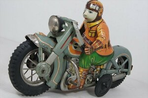 I.Y.METAL HARLEY DAVIDSON MOTORCYCLE жестяная пластина фрикцион 1950 годы подлинная вещь Ёнэдзава игрушка Yamazaki игрушка мотоцикл смешанные товары 