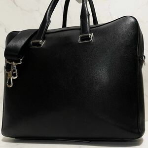 1 jpy [ present ultimate beautiful regular price 23 ten thousand ] Dunhill dunhillkado gun board n2way business bag briefcase back high capacity A4 possible leather black 