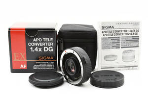 ★☆新品級★ SIGMA シグマ APO TELE CONVERTER 1.4x EX DG テレコンバーター Canon キャノン用 EFマウント 箱/ケース付 #240605