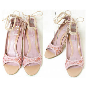 #NINE WEST[ Nine West ] pink race ground open tu pumps *7M#