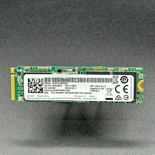 Union Memory SSS0L25070 512GB M.2 SSD NVMe 2280