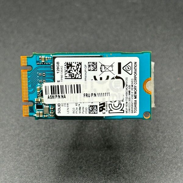 BG3 128GB NVMe M.2 2242 SSD KIOXIA キオクシア 東芝 TOSHIBA PCIe